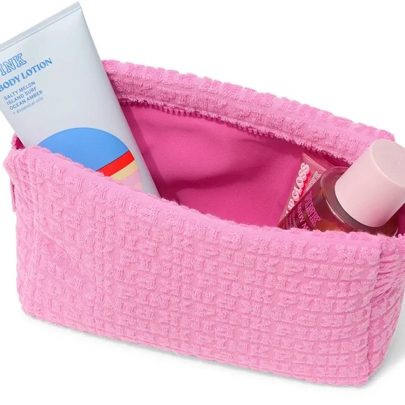 PINK Terry Makeup Bag - Picture 9 of 9